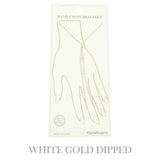 Gold Plated Cross Charm Hand Chain Bracelet