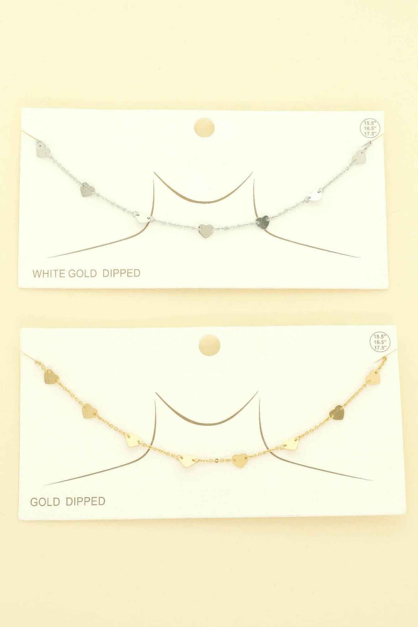 Gold Plated Disc Chain Link Necklace