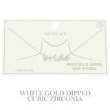 Cz Gold Plated Bride Pendant Necklace