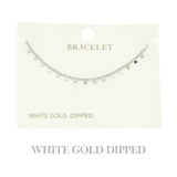 Gold Plated Disc Chain Link Bracelet