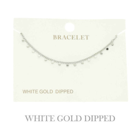 Gold Plated Disc Chain Link Bracelet