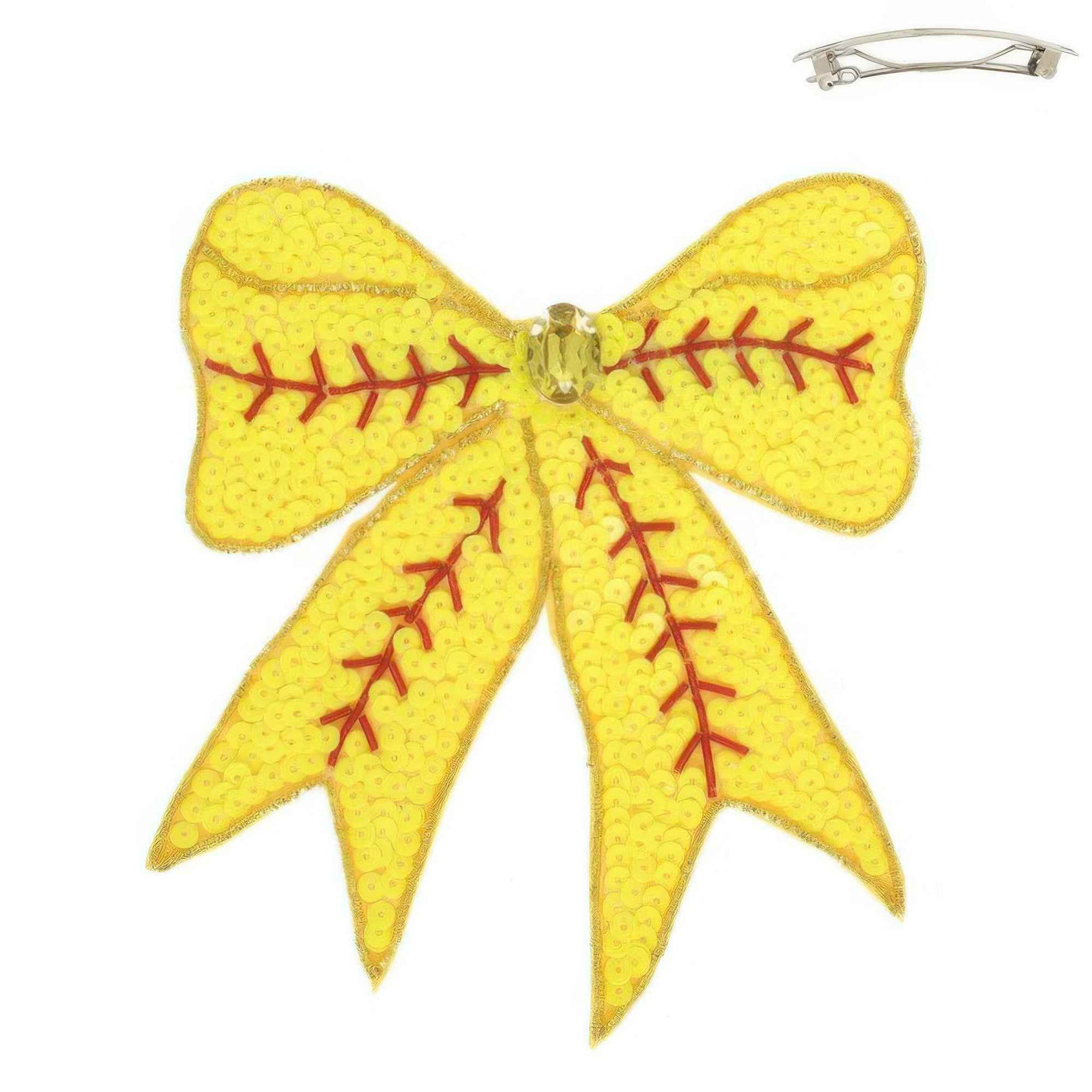 Gameday Jeweled Sports Barrette Hair Clip