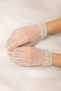 Bridal Sheer Mesh Wrist Length Gloves