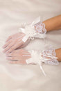 Bridal Fishnet Wrist Length Gloves
