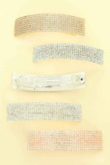 Rhinestone Embellished Hair Barrette Clip