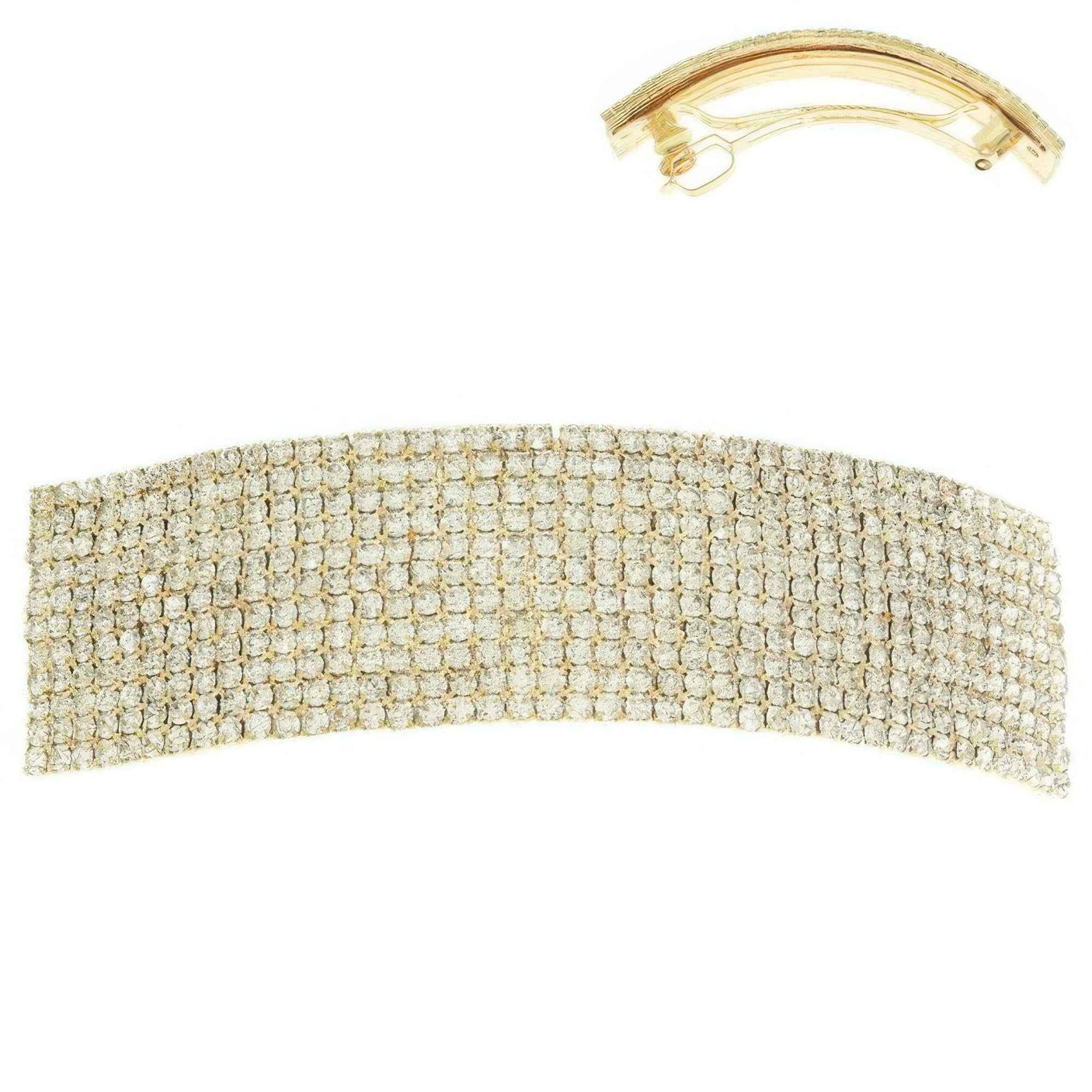 Rhinestone Embellished Hair Barrette Clip