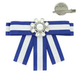 Jeweled Ribbon Hair Clip / Brooch Pin