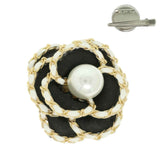 Fabric Rose Brooch Pin