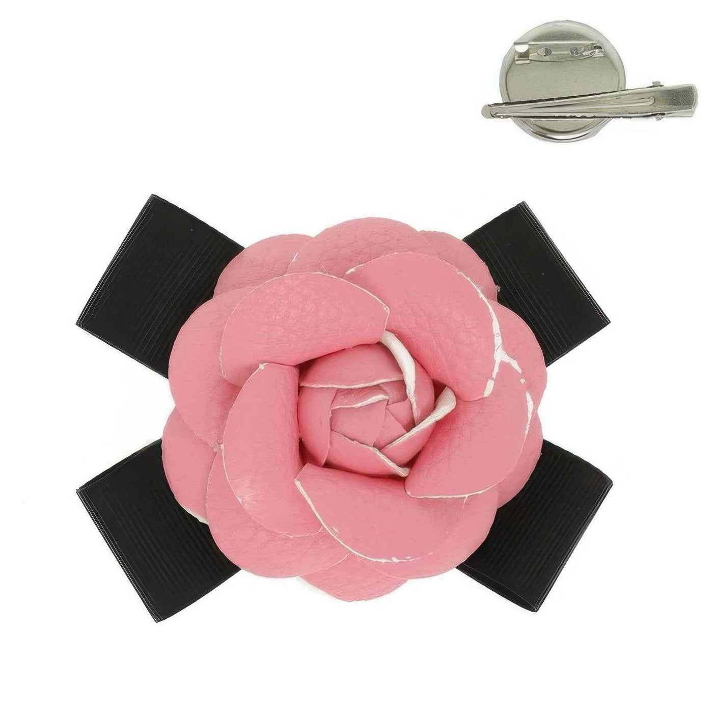 Fabric Rose Hair Clip / Brooch Pin