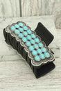 Western Turquoise Metal Hair Claw Clip