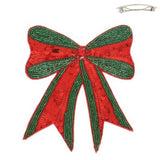 Christmas Ribbon Bow Barrette Hair Clip