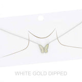 Women's Gold Dipped Butterfly Necklace