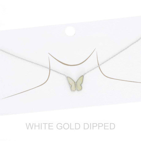 Women's Gold Dipped Butterfly Necklace
