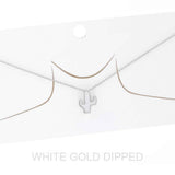 Women's Gold Dipped Cactus Chain Necklace