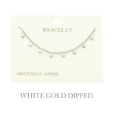 Gold Plated Charm Disc Bracelet