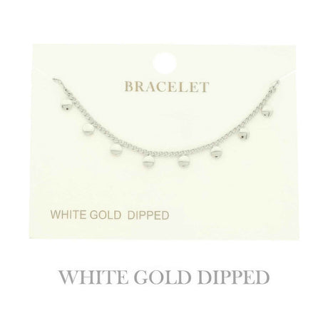 Gold Plated Charm Disc Bracelet