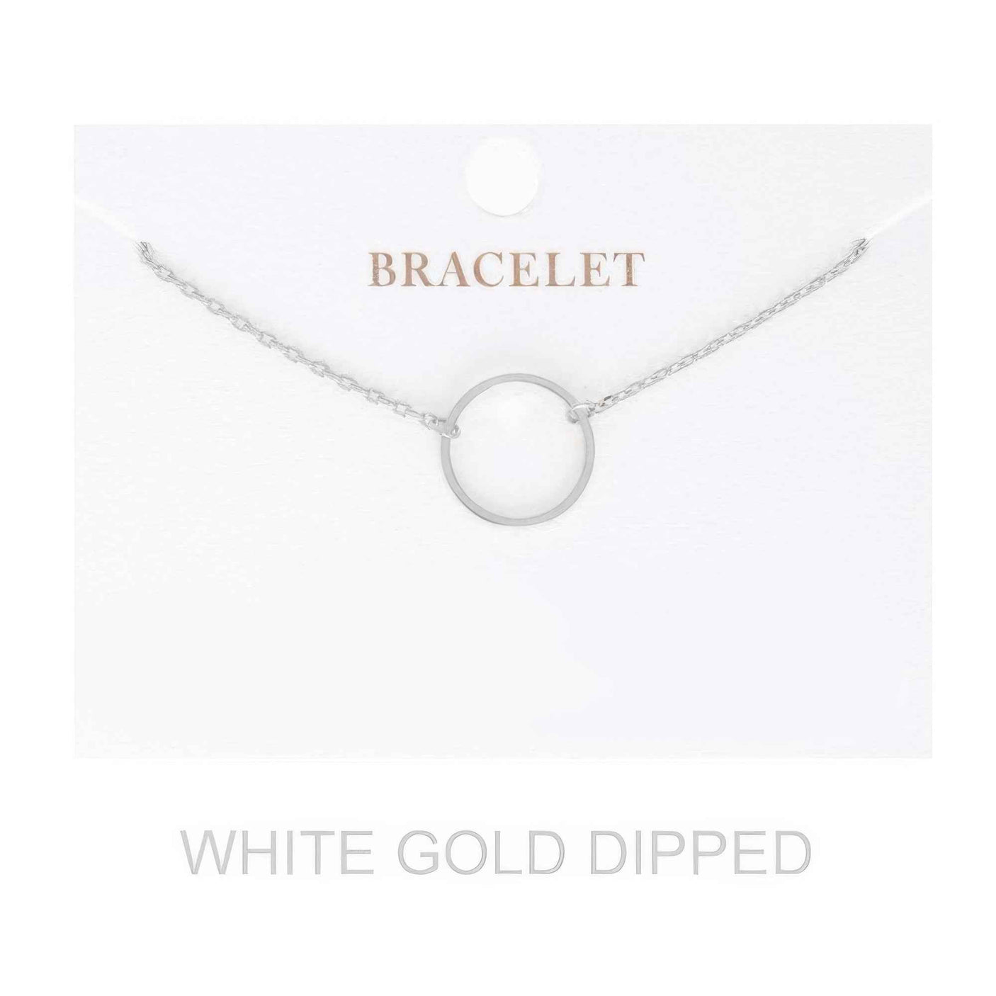 Women's Gold Dipped Open Circle Bracelet