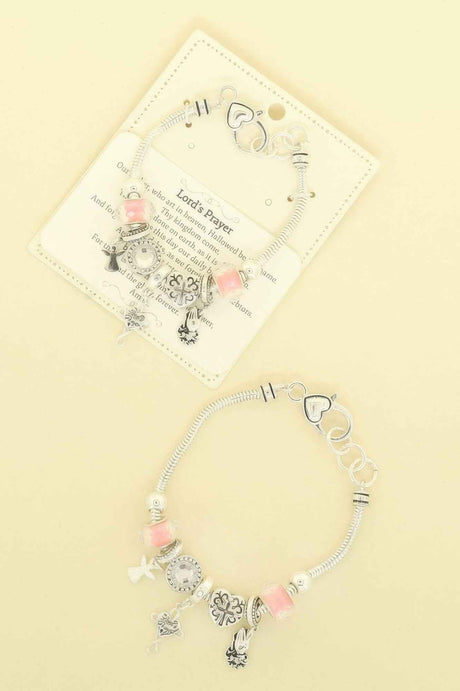 Inspirational Religious Theme Charm Bracelet