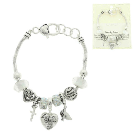 Inspirational Religious Theme Charm Bracelet
