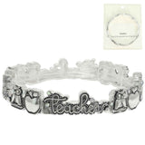 Inspirational Teacher Message Stretch Bracelet