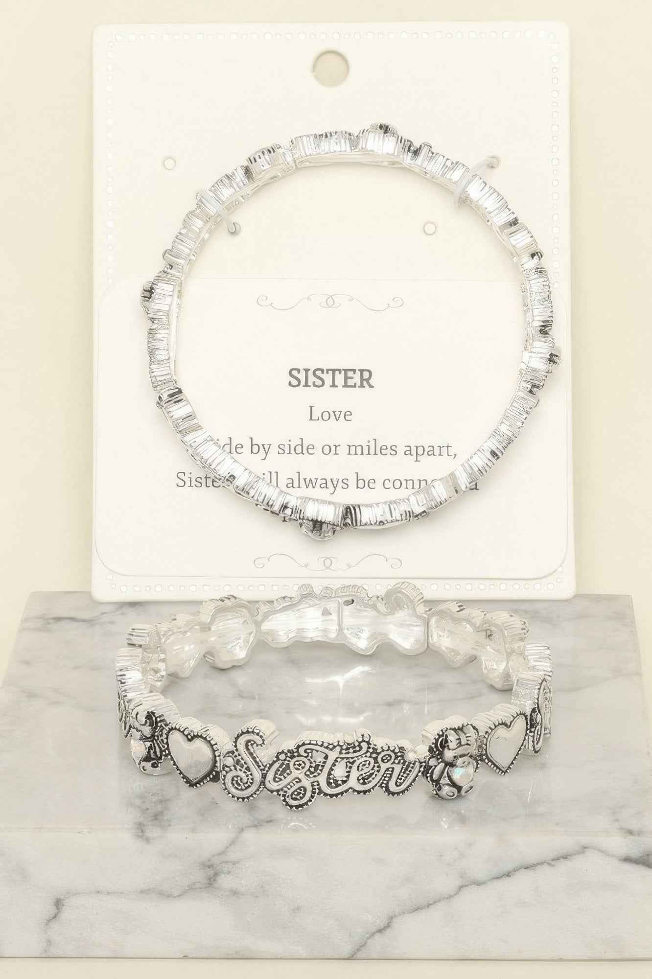 Inspirational Message Stretch Bracelet