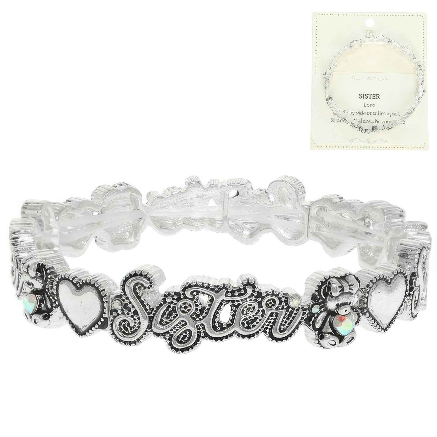 Inspirational Message Stretch Bracelet