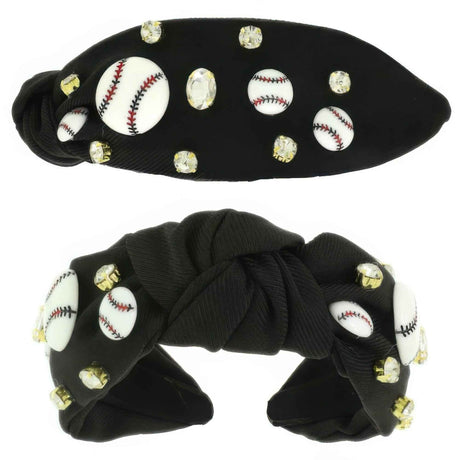 Game Day Baseball Theme Top Knotted Headband