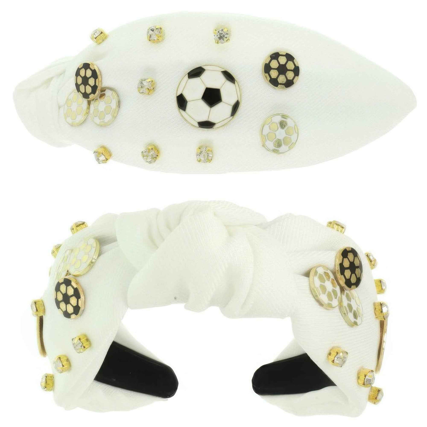 Game Day Soccer Theme Top Knotted Headband
