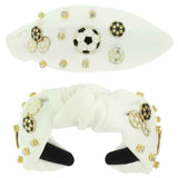Game Day Soccer Theme Top Knotted Headband