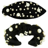 Faux Felt Corduroy Top Knotted Headband