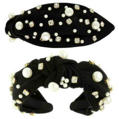 Faux Felt Corduroy Top Knotted Headband