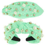 Faux Felt Corduroy Top Knotted Headband