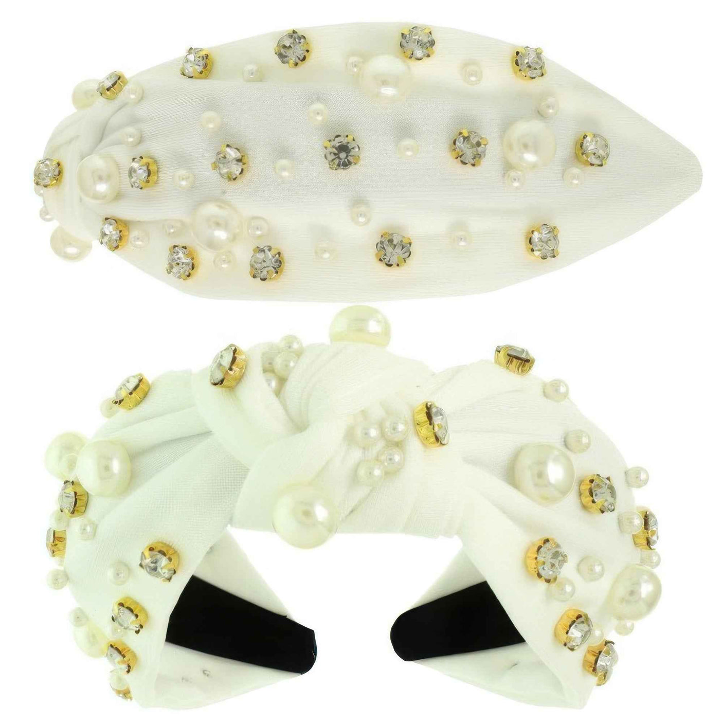 Faux Felt Corduroy Top Knotted Headband