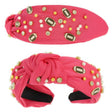 Game Day Football Theme Top Knotted Headband