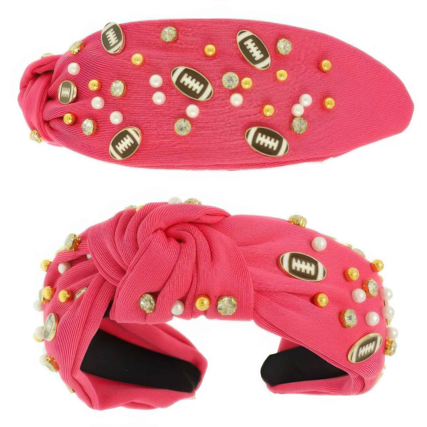 Game Day Football Theme Top Knotted Headband