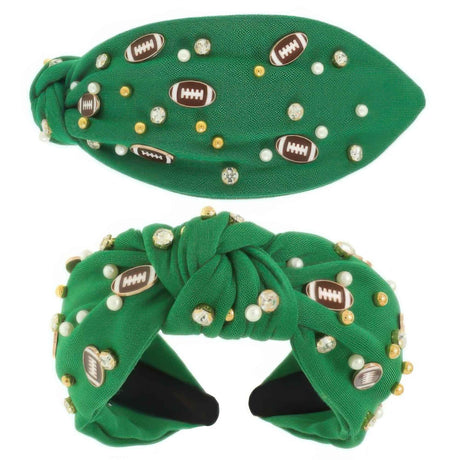 Game Day Football Theme Top Knotted Headband