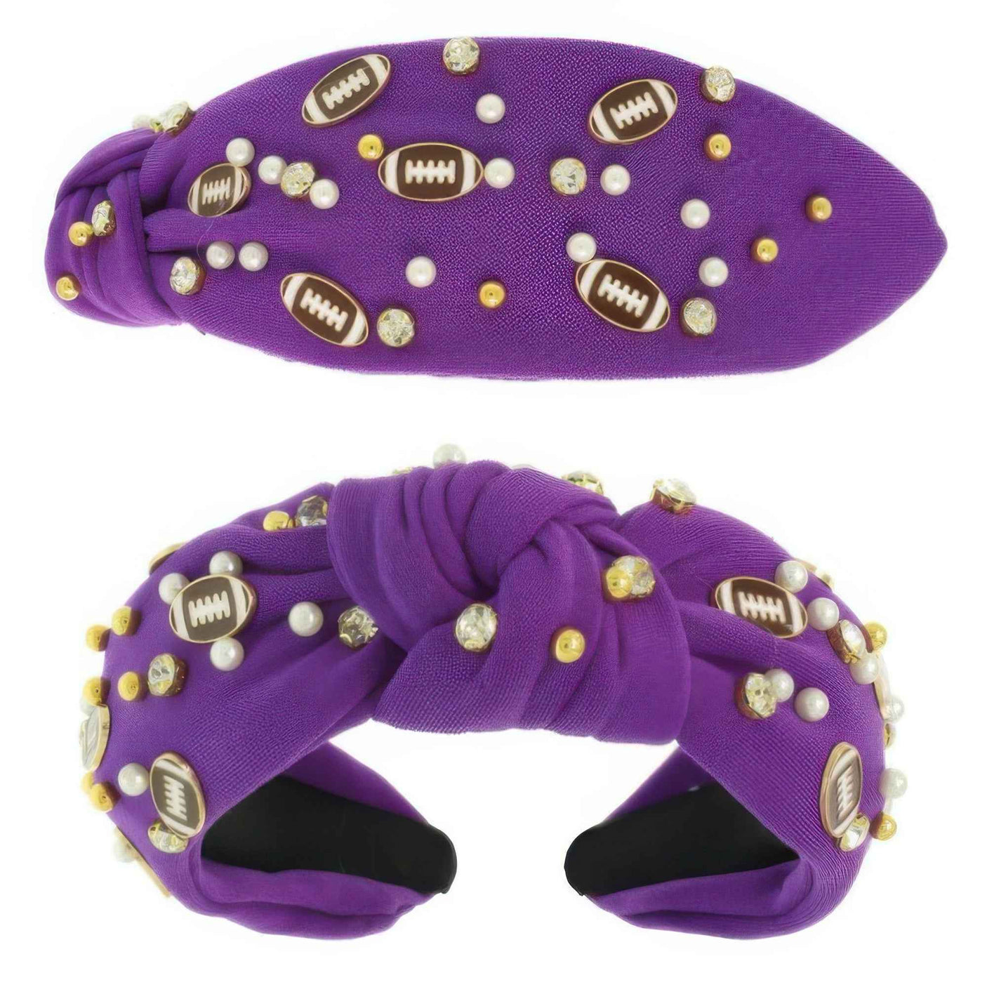 Game Day Football Theme Top Knotted Headband