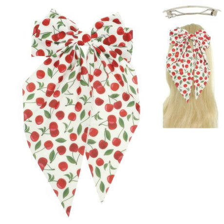 Playful Cherry Design Barrette Hair Clip