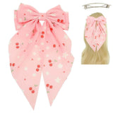 Floral Cherry Design Barrette Hair Clip