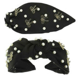 Long Tail Bow Theme Jeweled Headband