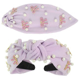 Long Tail Bow Theme Jeweled Headband