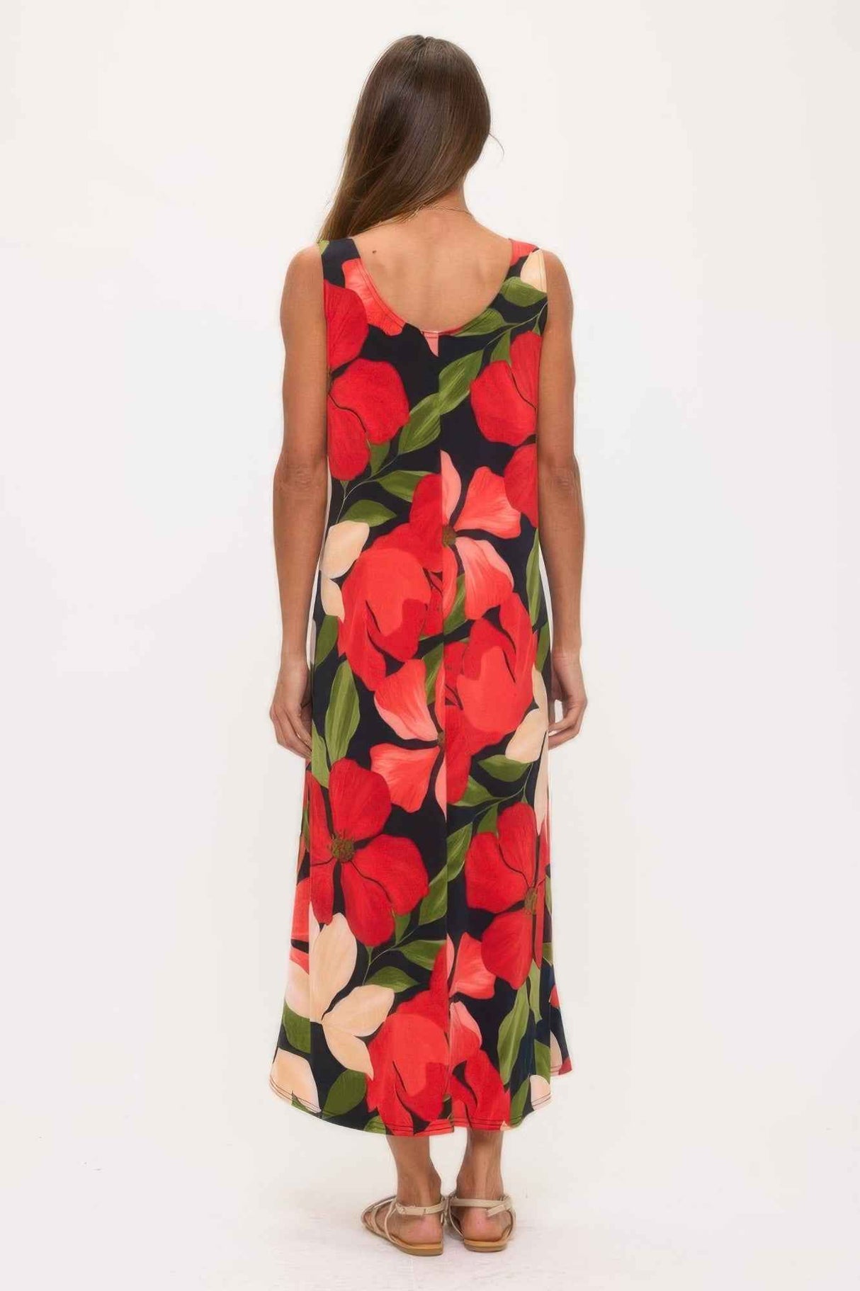 Print Bns Tank Long Dress