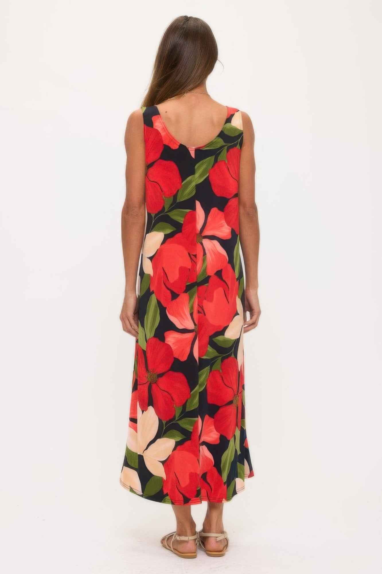 Print Bns Tank Long Dress