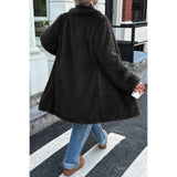 Solid Fluffy Faux Fur Shaggy Long Body Outwear