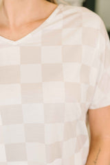 Waiting There for You Checkered Top and Bottom Set
