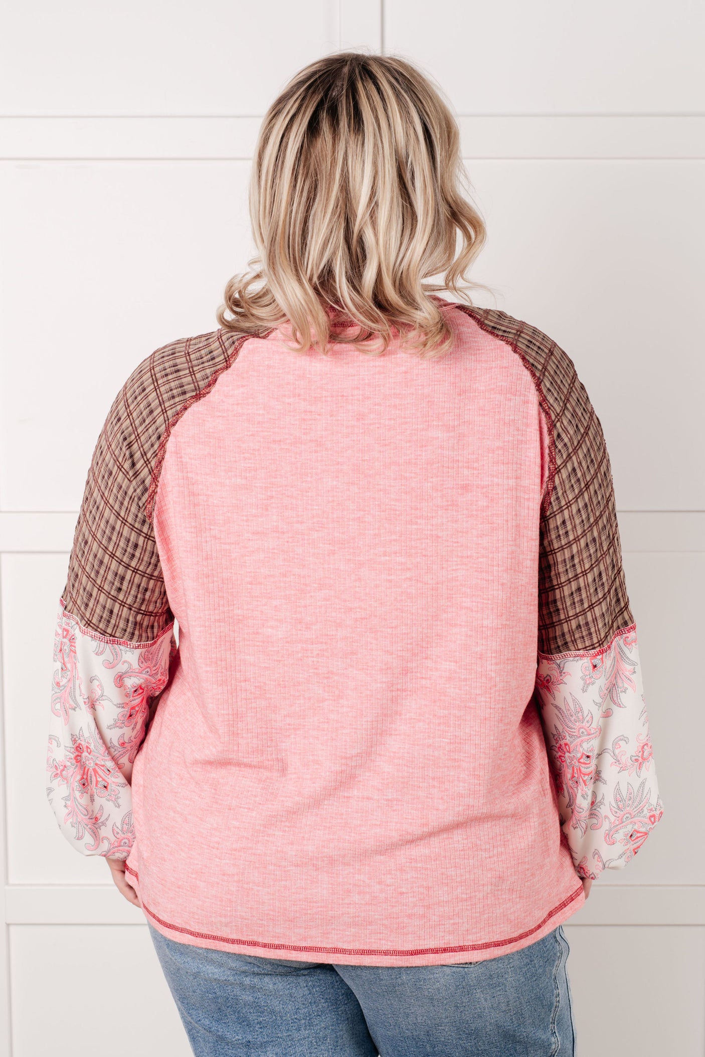 Blusa con bloques de colores florales Walk for Miles