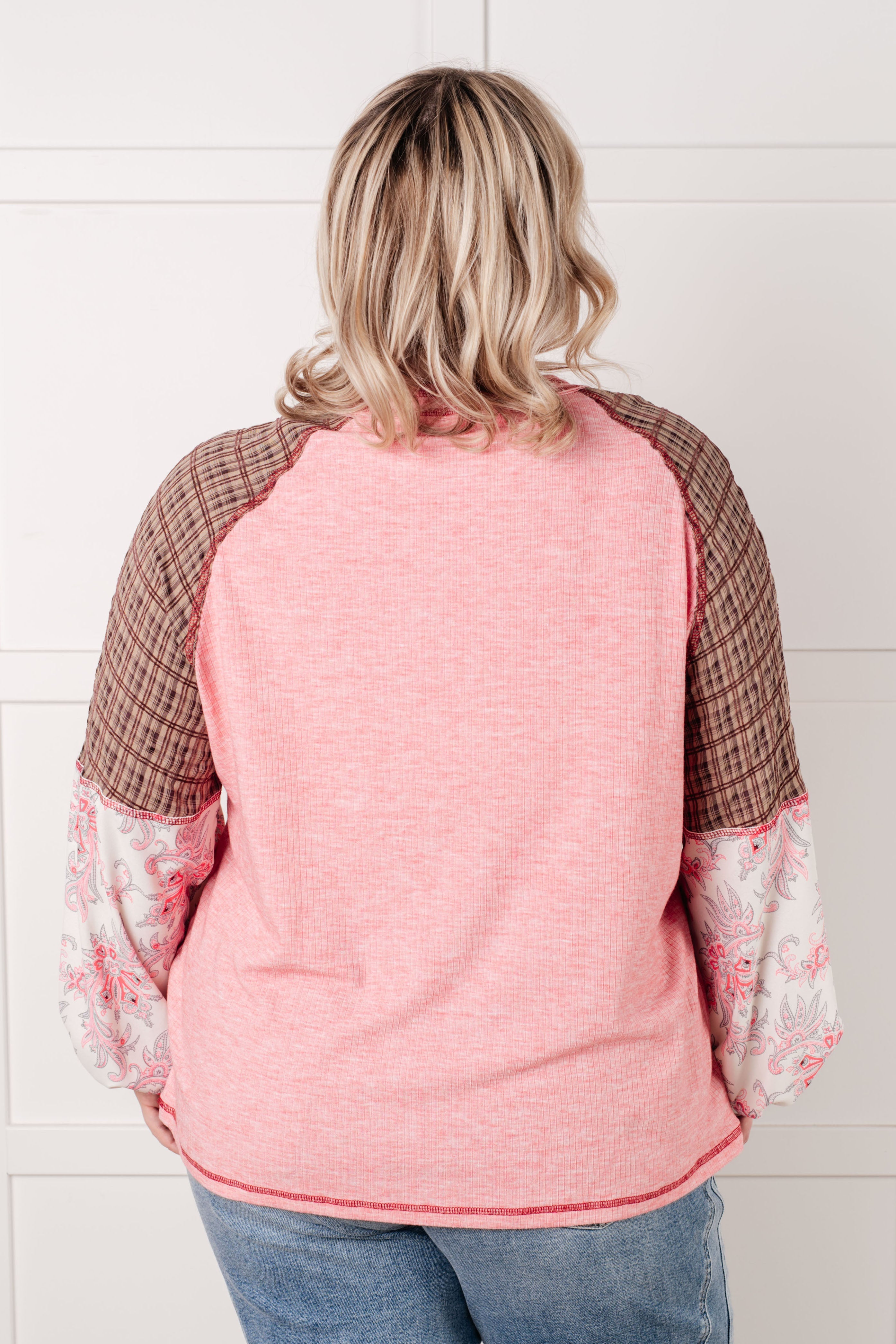 Blusa con bloques de colores florales Walk for Miles