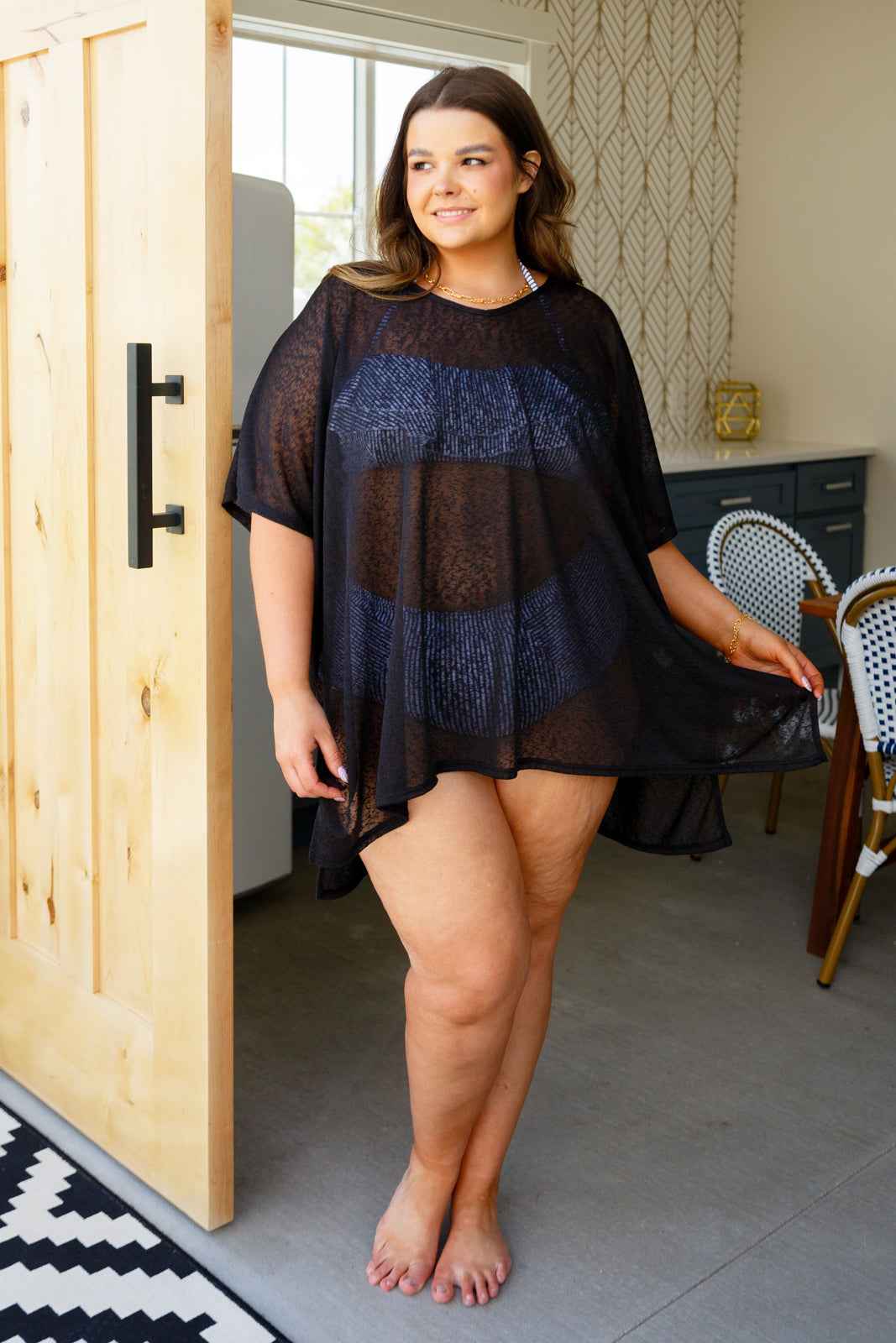 Warm Days, Cool Nights Top in Black - Liarian Unlimited Boutique