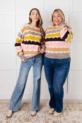 Wave After Wave Striped Sweater