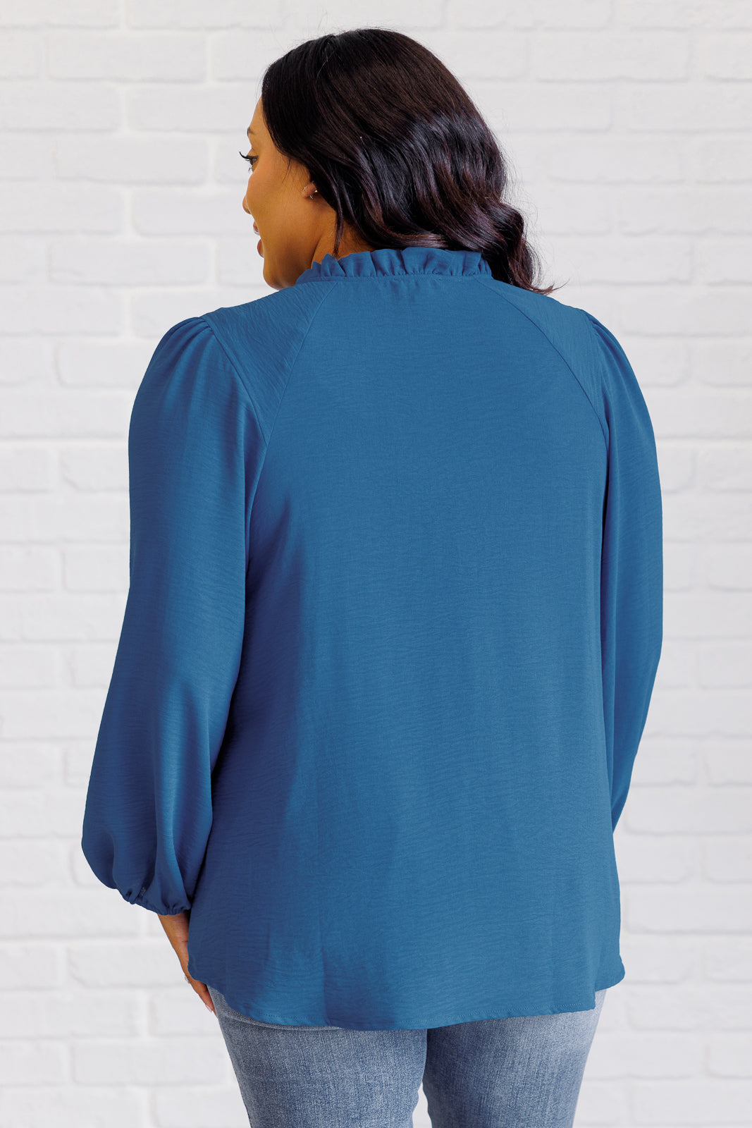 Blusa con detalle de lazo y abertura en la cerradura We Believe